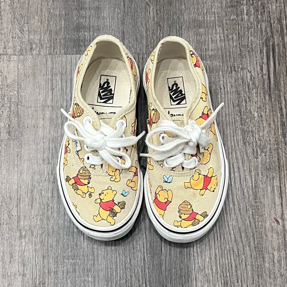 Vans Cream and White Winnie the Pooh Shoes - Picture 3 of 7
